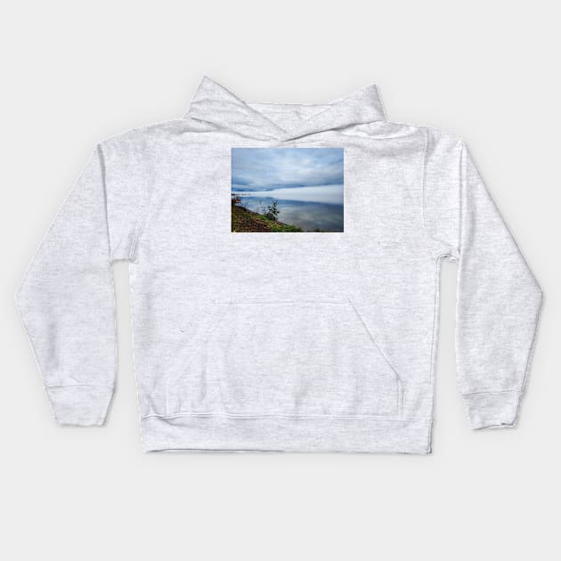 Hood Canal Fog Kids Hoodie by kchase